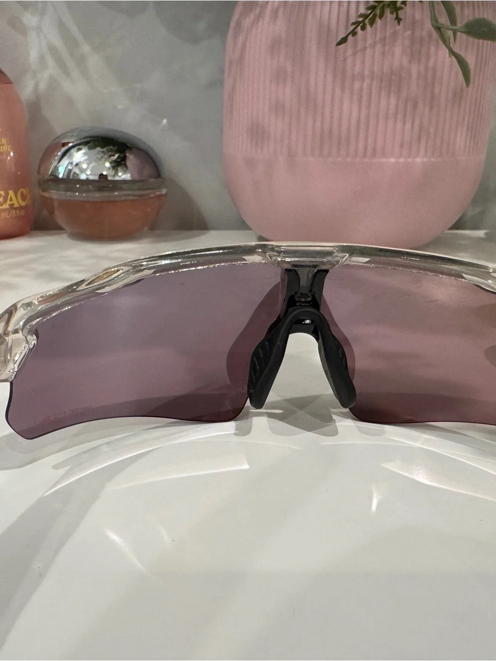 Sport Performance VR/AR Sunglasses with Red-Orange Mirrored Lens